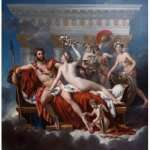 1000P JACQUES-LOUIS DAVID: MARS DESARME PAR VENUS, 1824