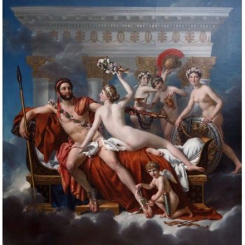 1000P Jacques-Louis David : Mars desarme par Venus, 1824