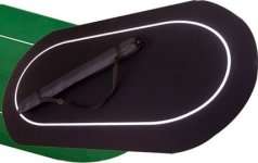 TAPIS NEOPRENE/JERSEY OVALE NOIR
