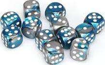 12D6 16MM ACIER-TURQUOISE/BLANC