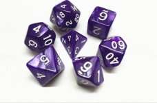 SET DE DES VIOLET NACRE