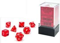 7 DES MINI TRANSLUCENT RED/WHITE