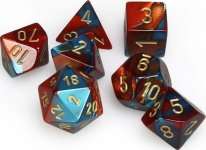 SET DE DES GEMINI ROUGE SAR/OR