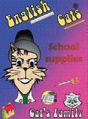 ENGLISH CAT’S SCHOOL SUPPLIES