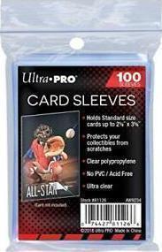 PROTÈGE CARTES STANDARD UP SOUPLE TRANSPARENT POUR 100 CARTES (81126)