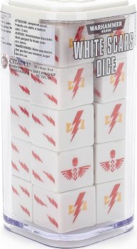 WHITE SCARS DICE SET