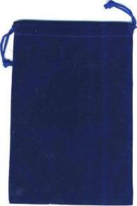 BOURSE GRAND FORMAT en VELOURS BLEU ROYAL