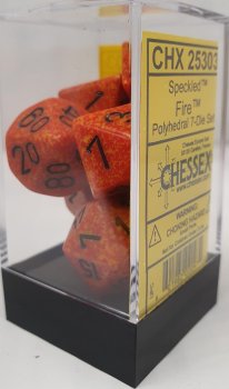 SPECKLED DICE SET - FIRE