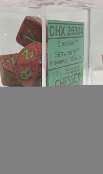 SPECKLED DICE SET - STRAWBERRY