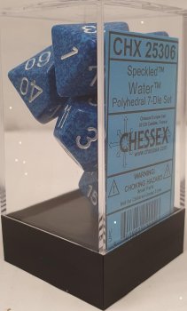 SPECKLED DICE SET - WATER