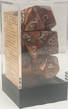 SET DE DES LUSTROUS OR/ARGENT