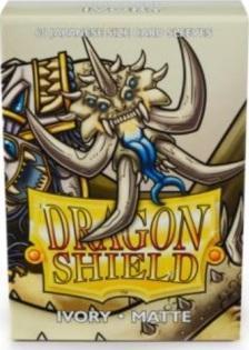 60P SMALL MATTE IVORY DRAGON SHIELD (JAPAN/MINI SIZE)