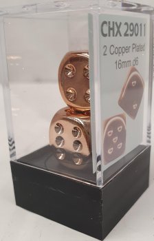 2 DES 6 FACES METAL CUIVRE