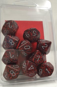 SET 10 D10 SILVER VOLCANO