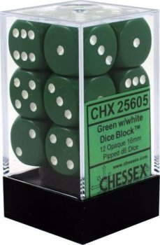 12D6 16MM VERT/BLANC