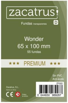 Protege-cartes Zacatrus Wonder premium (65 mm X 100 mm) (55 unités)