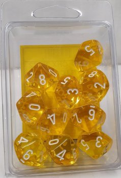 10D10 JAUNE/BLANC TRANSLUCIDE