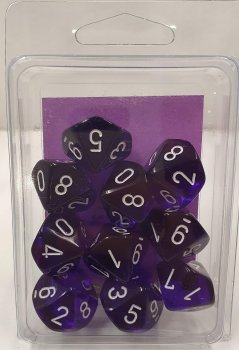 10D10 VIOLET/BLANC TRANSLUCIDE