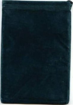 BOURSE GRAND FORMAT en VELOURS VERT