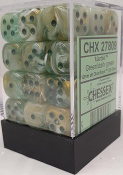 36 D6 MARBLE GREEN/DARK GREEN