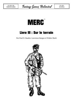 MERCENAIRES LIVRE III (3) - Sur le Terrain
