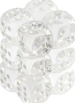 12D6 16MM TRANSPARENT/BLANC