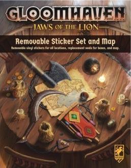 Gloomhaven : Jaws of the Lion Removable Sticker Set & Map (Anglais mâchoires du lion)