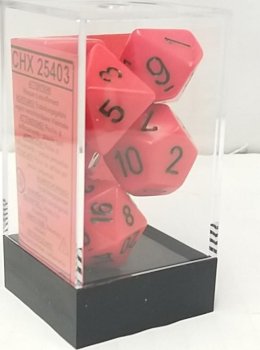 OPAQUE DICE SET - ORANGE/BLACK