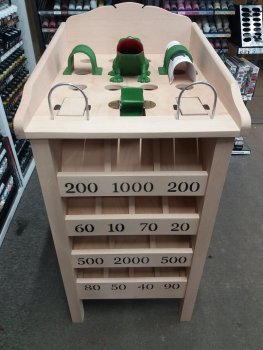 JEU DE GRENOUILLE NATUREL 14 TROUS 750x540x450