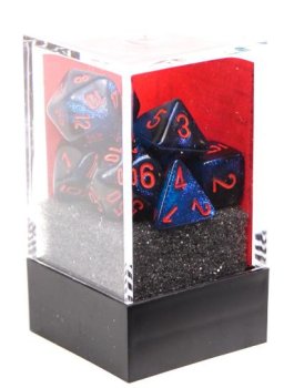 7 DES Mini-Polyhedral Gemini Black-Starlight/red
