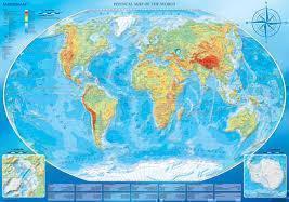 4000P LARGE PHYSICAL WORLDMAP