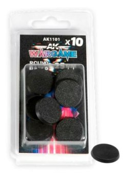 ROUND BASE 25 MM - 10 UNITS (AK)