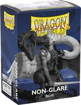 100 dragon shield matte non glare blue