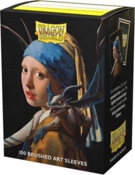 100P ART GIRL WITH A PEARL EARRING - DRAGON SHIELD BRUSHED ART