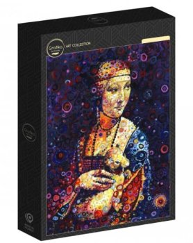 500P Leonardo da Vinci : Lady with an Ermine, by Sally Rich