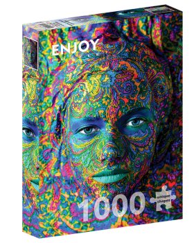 1000P FEMME AVEC DE LA COULEUR