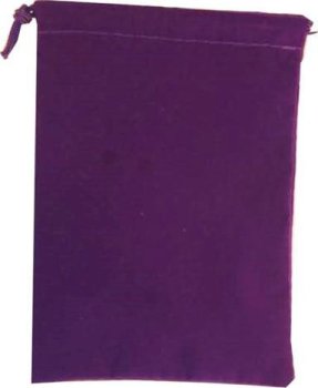BOURSE GRAND FORMAT en VELOURS VIOLET