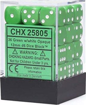 36D6 OPAQUE VERT/BLANC