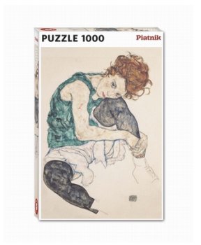 1000P FEMME Assise au genou replié (egon SCHIELE)