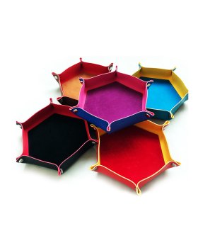 PISTE DE DES SIMILI CUIR SOUPLE ROUGE & NOIR 17.8 CM