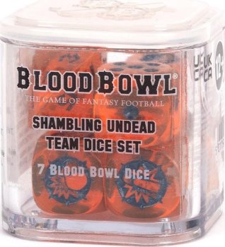 Set de des Blood Bowl pour equipe de Shambling Undead
