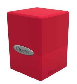 DECKBOX APPLE RED SATIN CUBE