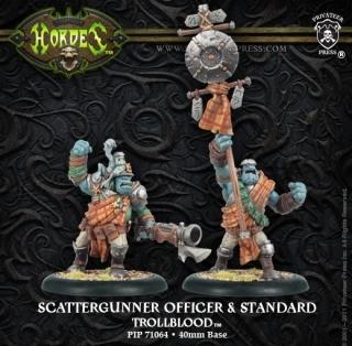 TROLLBLOOD SCATTERGUNNER OFFICER and STANDARD