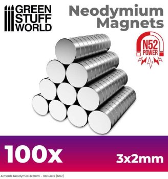 AIMANTS 3X2MM X100 N52