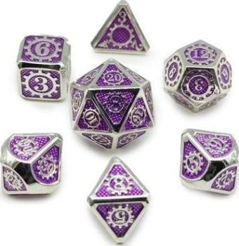 SET DES METAL Engrenages - Nickel violet