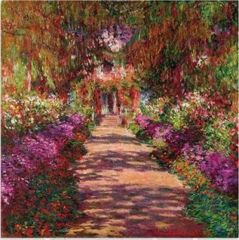 1500P Une allée du jardin, Giverny (Monet)