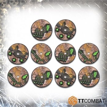 32 MM TOMB WORLD FLYING BASES (10 SOCLES)