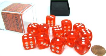 12D6 16MM ORANGE TRANSPARENT/BLANC