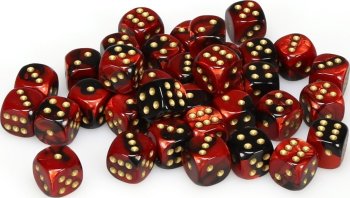 36D6 12MM NOIR-ROUGE/OR