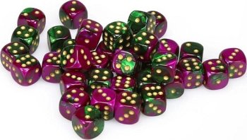 36D6 GEMINI VERT-VIOLET / OR